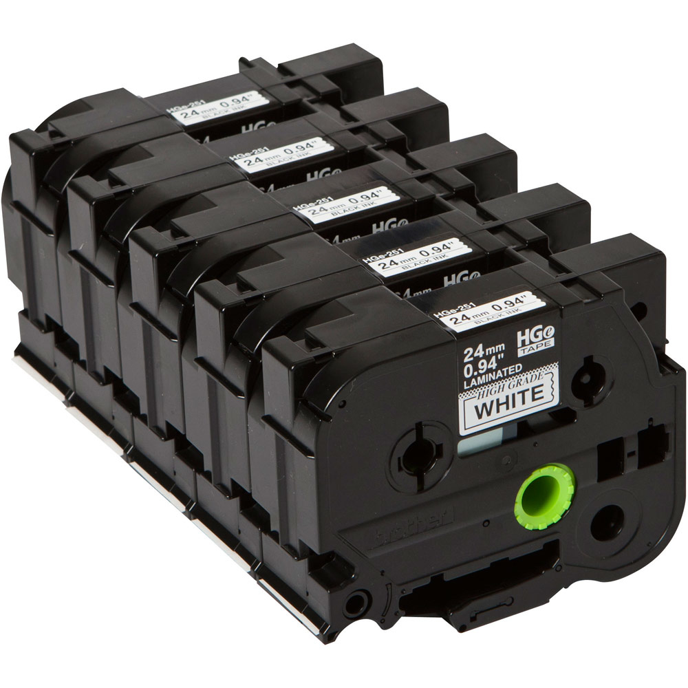 Páska Brother 24MM Č/b Vysoká Kvalita 5KS HGE251V5 čierna