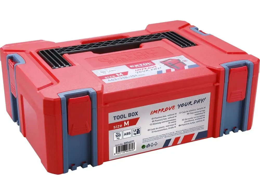 Extol Premium (8856071) systainer, veľkosť M, rozmery 443x310x151mm, Abs