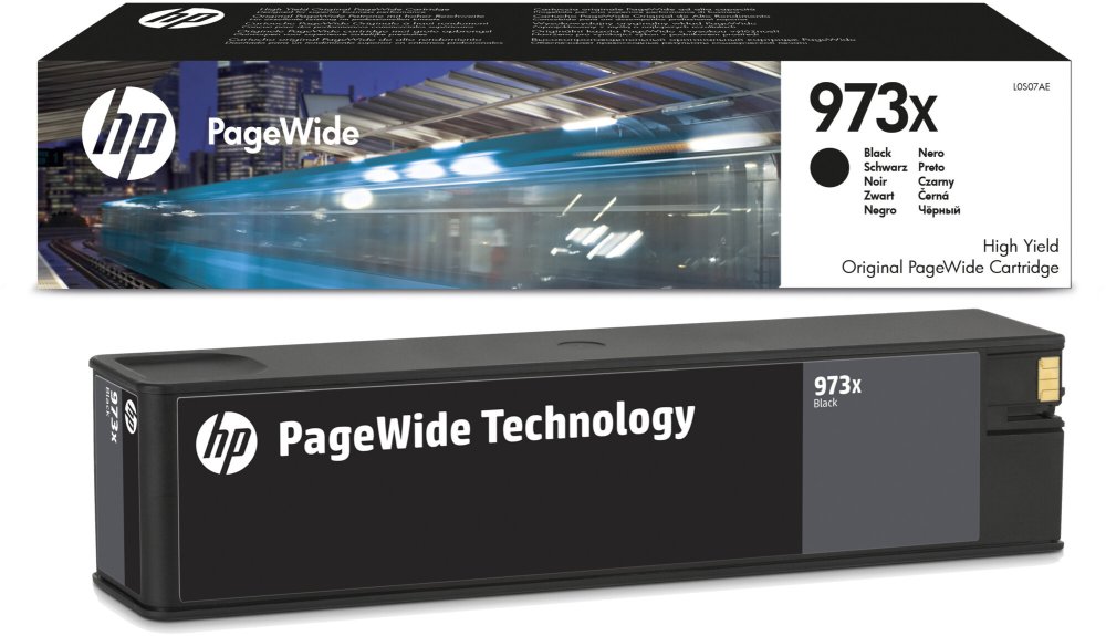 Originální inkoust Hp 973X L0S07AE Černý 10 000 stran Hp PageWide Pro 477dw