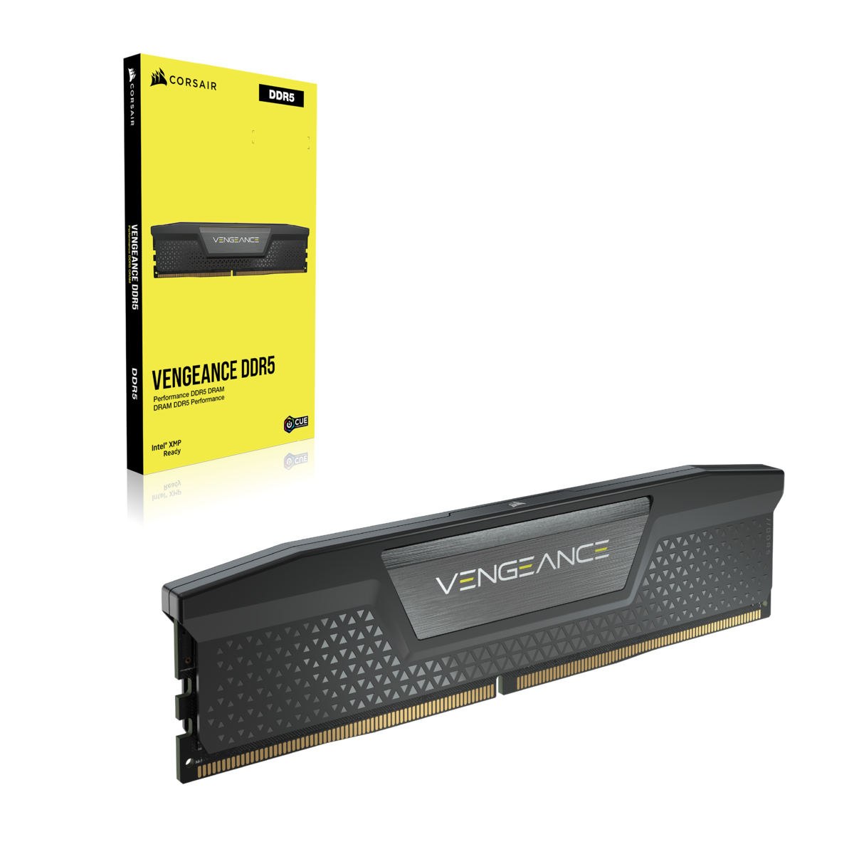 CORSAIR DDR5, 5600MT/s 48GB 2x24GB DIMM, 40-40-40-77, XMP 3.0, VENGEANCE DDR5 Black Heatspreader, 1.25V — 8