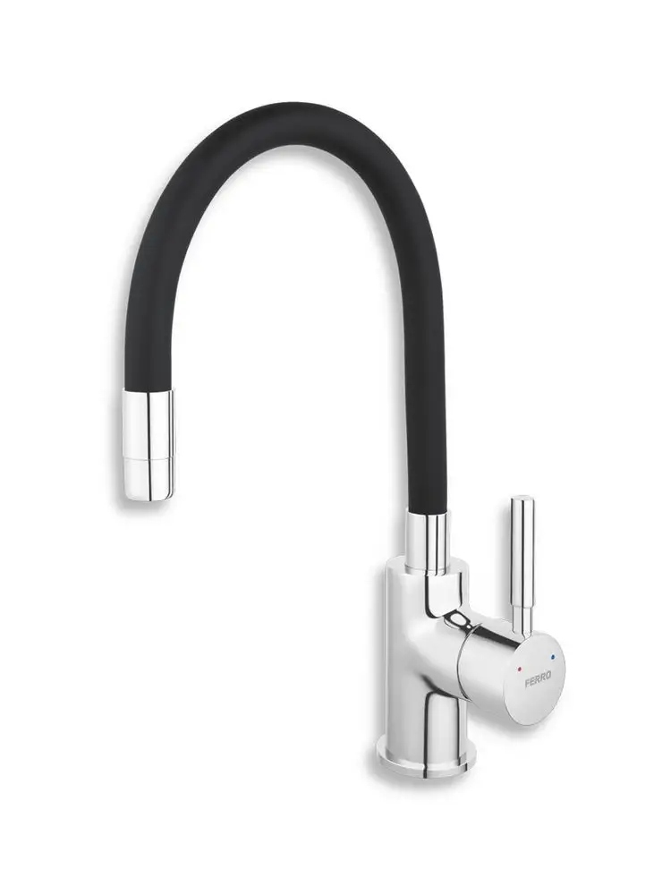 Batéria drezová Novaservis stojanková Elastické Rameno Čierna/chrome 70710,0C