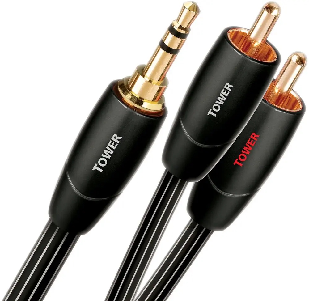 Prepojovací kábel Audioquest Tower Jr 1 x 3,5 mm Jack 2 x Rca 3,0 m