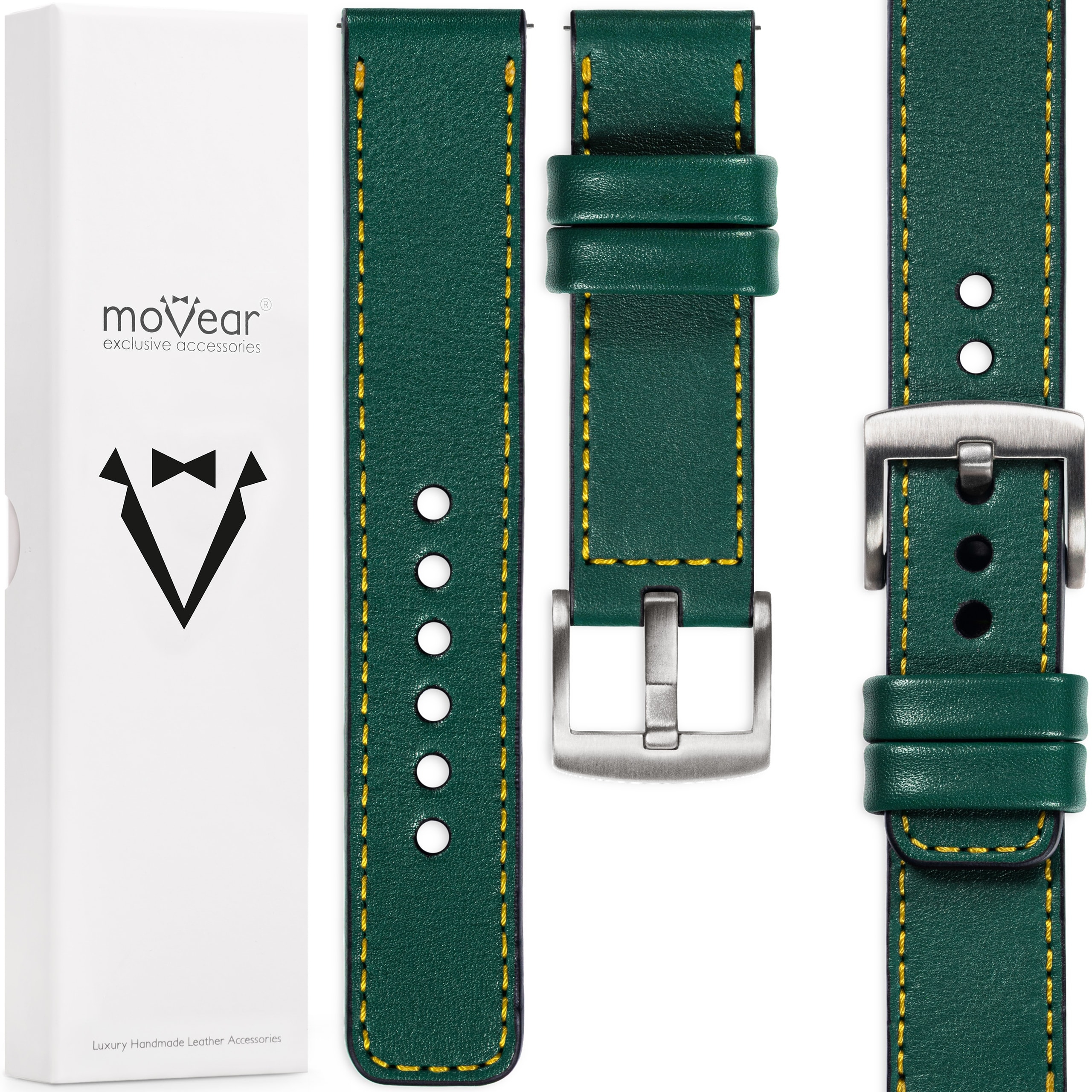 Exkluzivní řemínek 18 mm pro prémiové hodinky, stylový Movear, lahvový