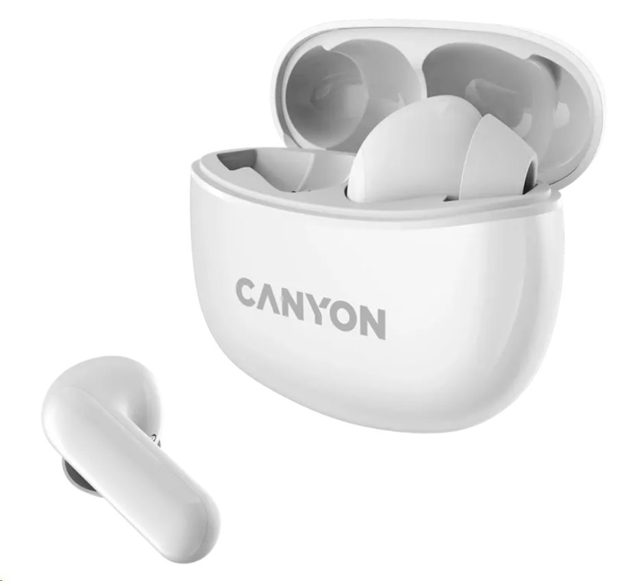 CANYON Słuchawki dokanałowe TWS-5 Etui Fioletowe — 16