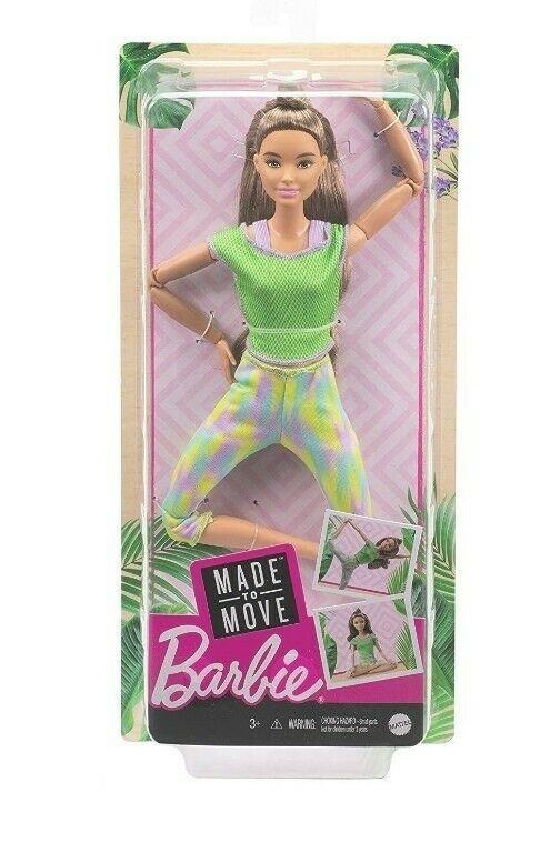 

Barbie Lalka Made to Move Zielone ubranko GXF05