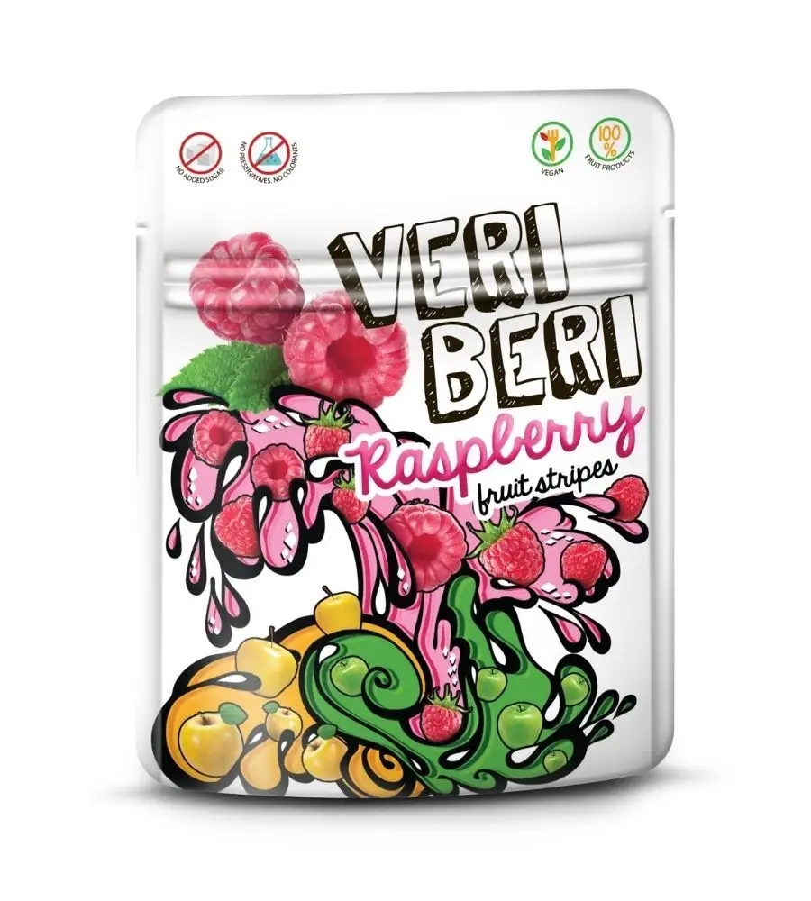 Bezglutenowe żelki malinowe VERI BERI 50g — 4