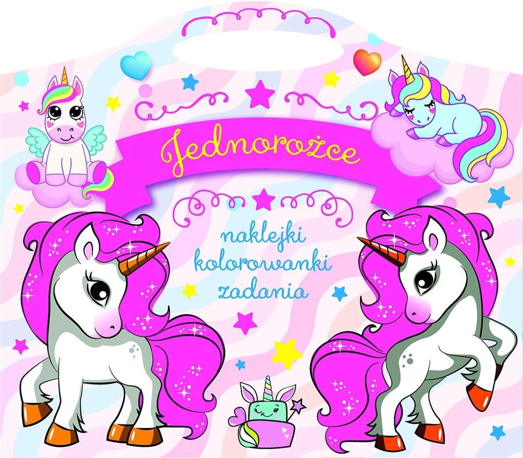 Jednorożce. Naklejki, kolorowanki, zadania