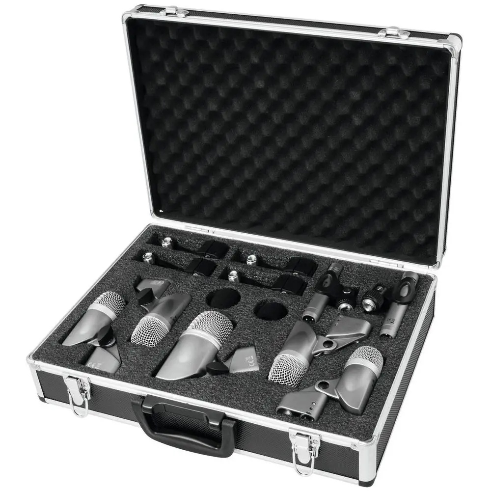 Omnitronic MIC 77-7LMH Drum Microphone Set sada mikrofónov na bicie nástroje