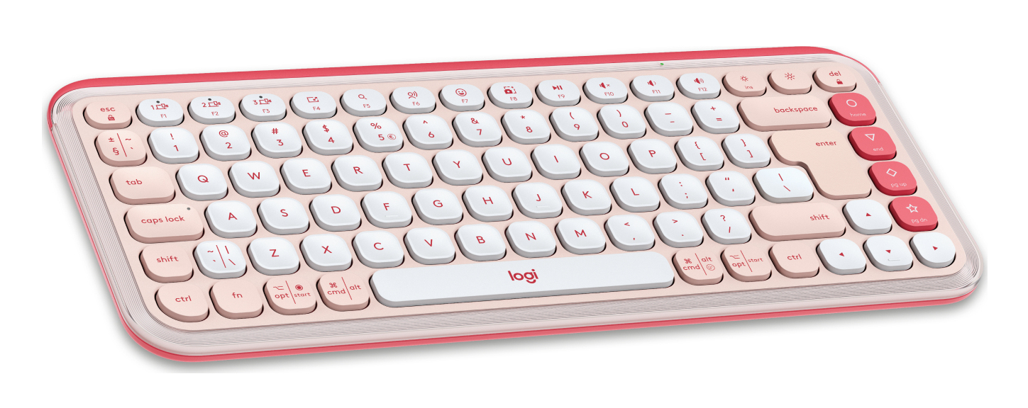 Klávesnica Logitech Pop Icon Keys Rose (Ružová)