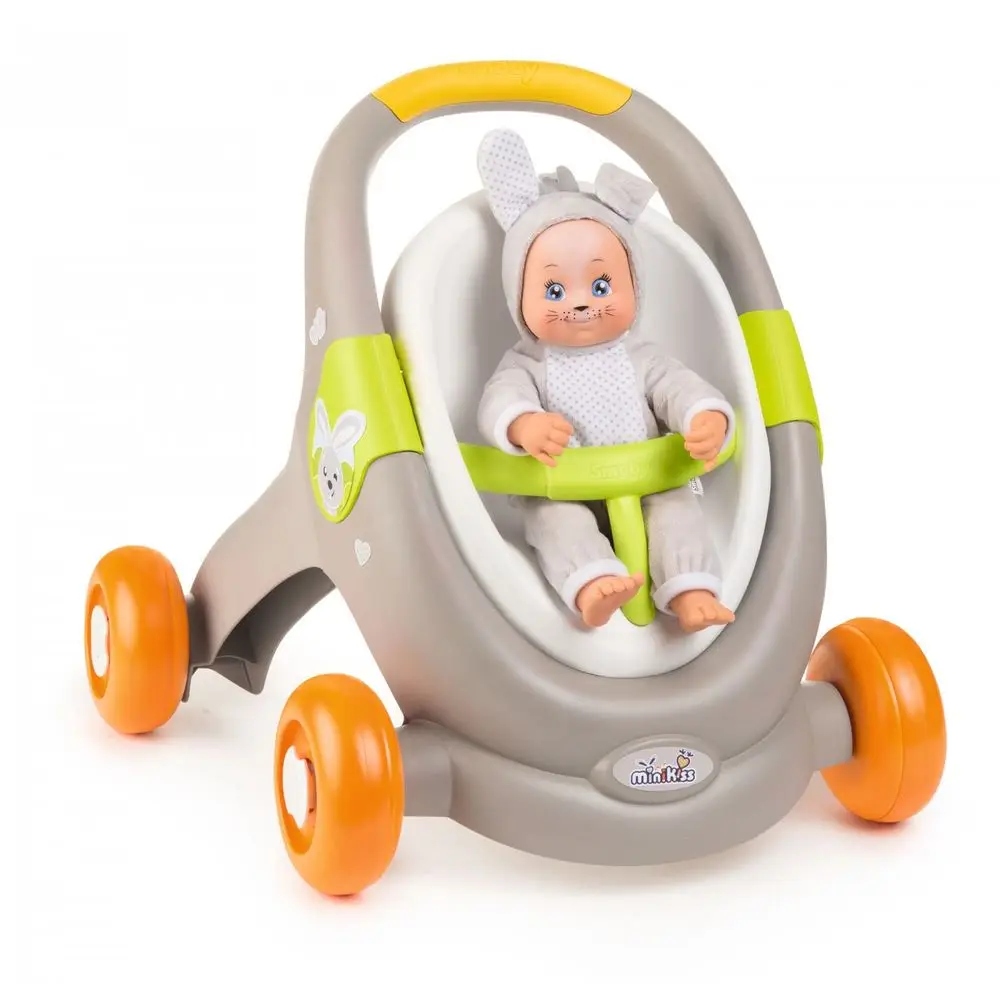 

Smoby MiniKiss 3w1 Chodzik Pchacz Wózek 210206