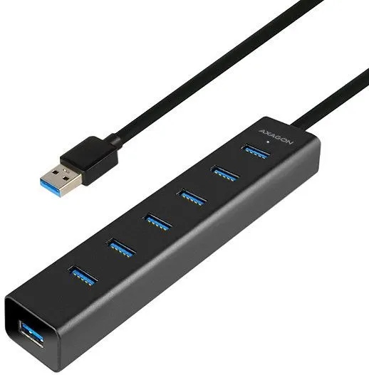 Napájecí adaptér 7x USB3.0 Alu Charging hub vč. Ac adapteru