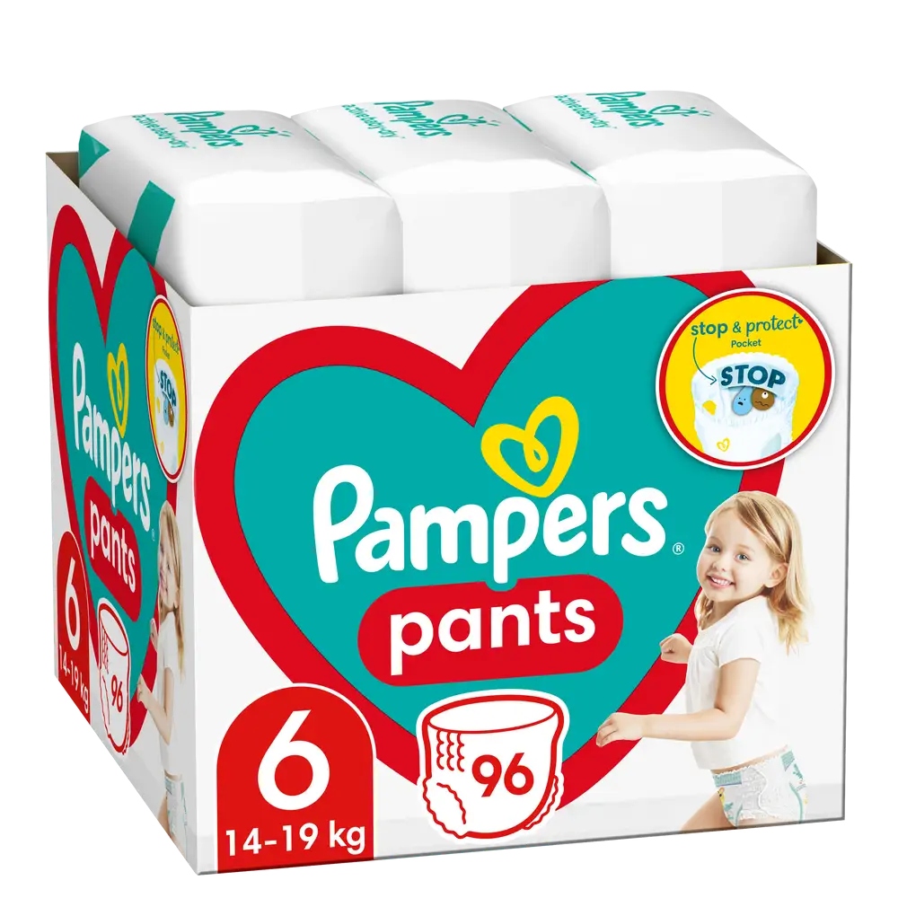 Pieluchomajtki Pampers Pants Rozmiar 6 96 szt.