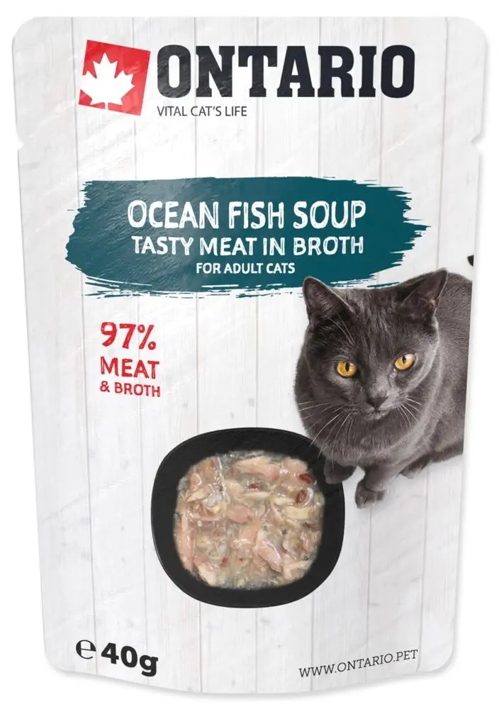 Ontario Kočičí polévka z mořských ryb se zeleninou balení 12x40g (213-31740)