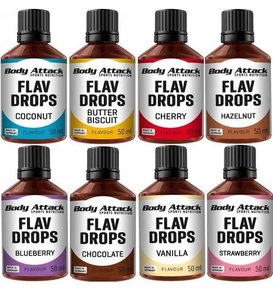 Flav Drops Body Attack 50ml Krople Smakowe Bez Kalorii i Cukru — 7