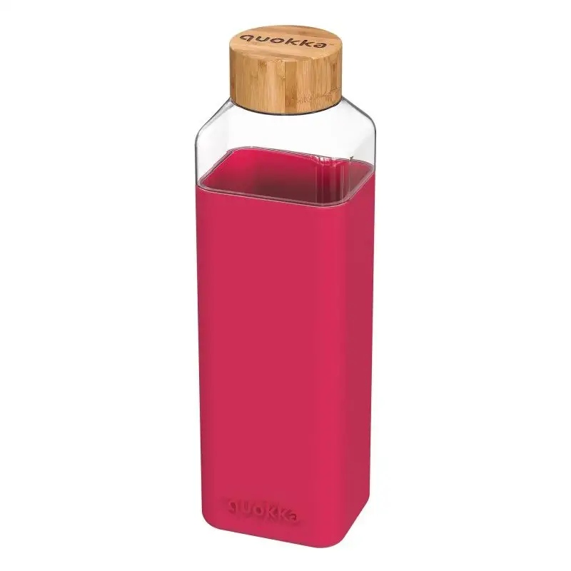 Quokka Storm – Láhev na vodu ze skla o objemu 700 ml (Maroon)