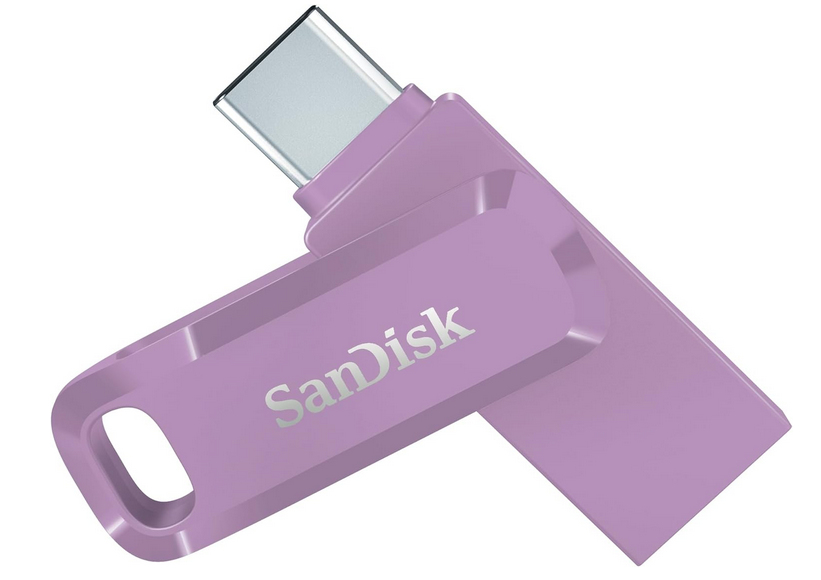 Pendrive Sandisk Dual Drive Go Usb-c 256GB 400MB/s do telefónu Fialová