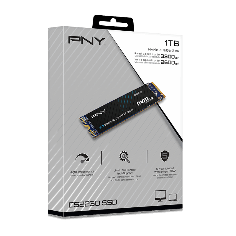 

Dysk Ssd Pny 1TB CS2230 PCIe 3.0 M.2 3300MB/s NVMe