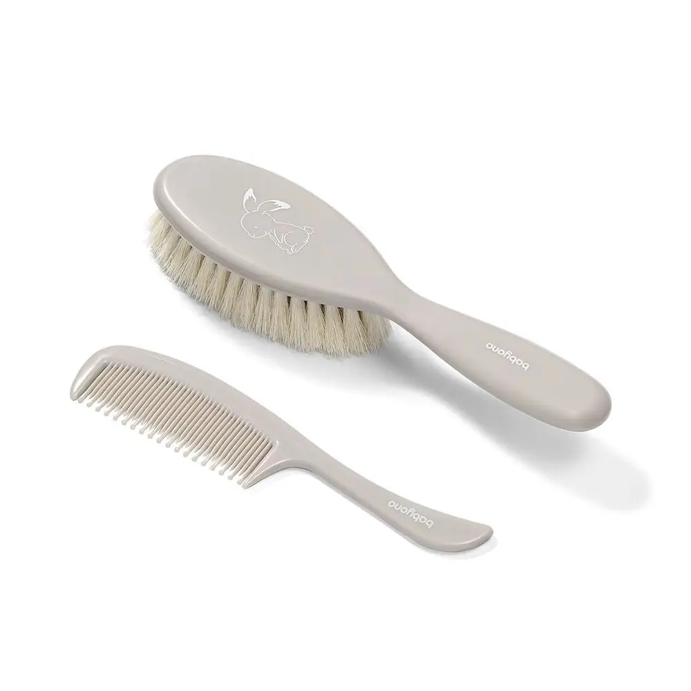 Szczotka do włosów dla niemowląt BabyOno z naturalnym włosiem + grzebień_4