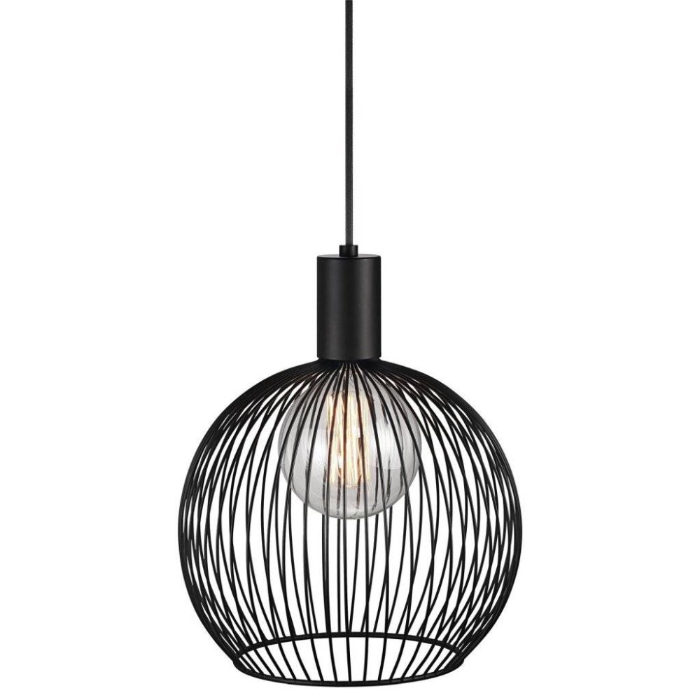 Závesná lampa Aver 30 čierna kovová 1x60W/E27 IP20 Nordlux