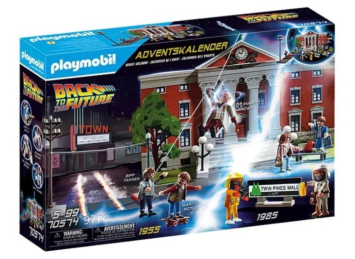Адвент-календарь Playmobil Back to the Future 70574, фигурки и транспорт, 97 деталей, от 5 лет