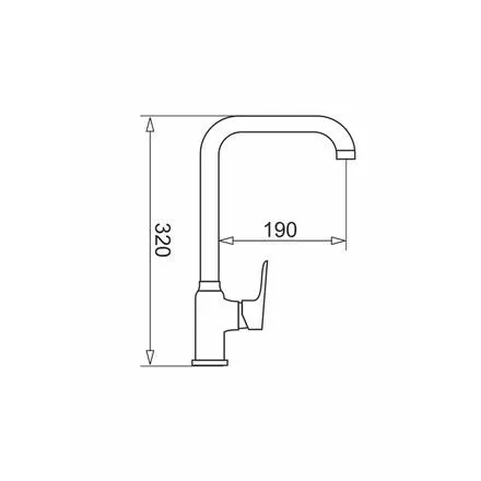Vodovodná kuchynská batéria Pyramis Silvio Vanilla (90.923.138)