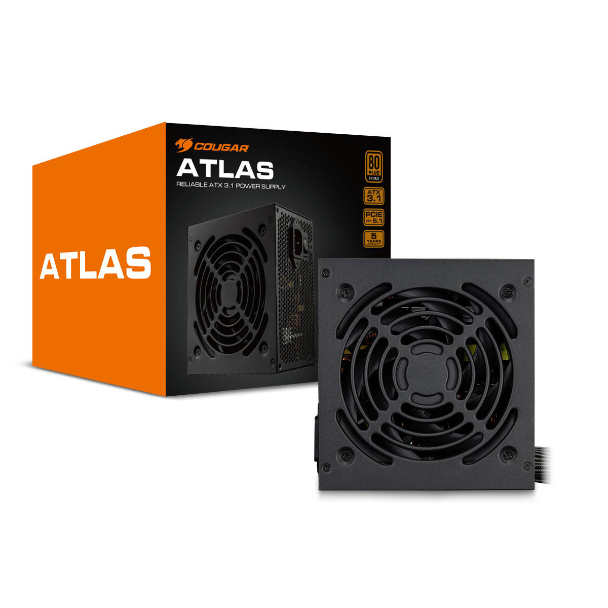COUGAR Zasilacz Atlas 750, 80 Plus Bronze, 750W, ATX 3.1 — 15