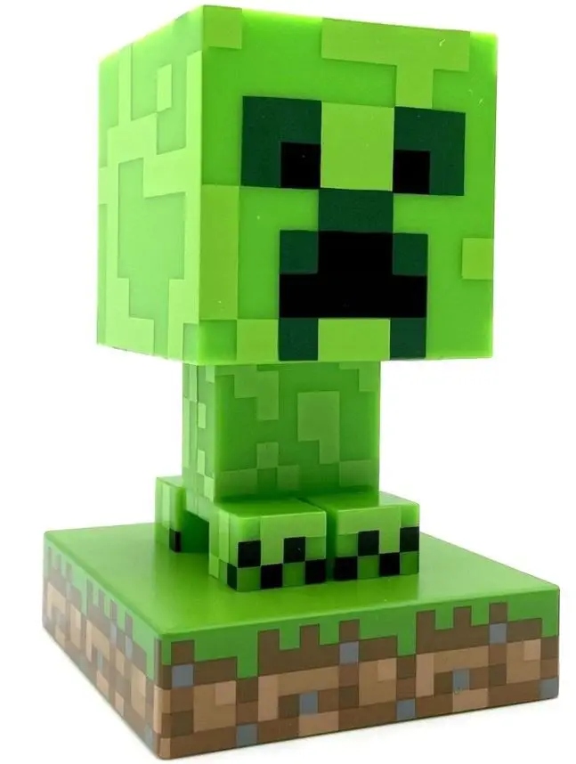Nočná lampa Paladone Minecraft Creeper PP6593MCF zelená