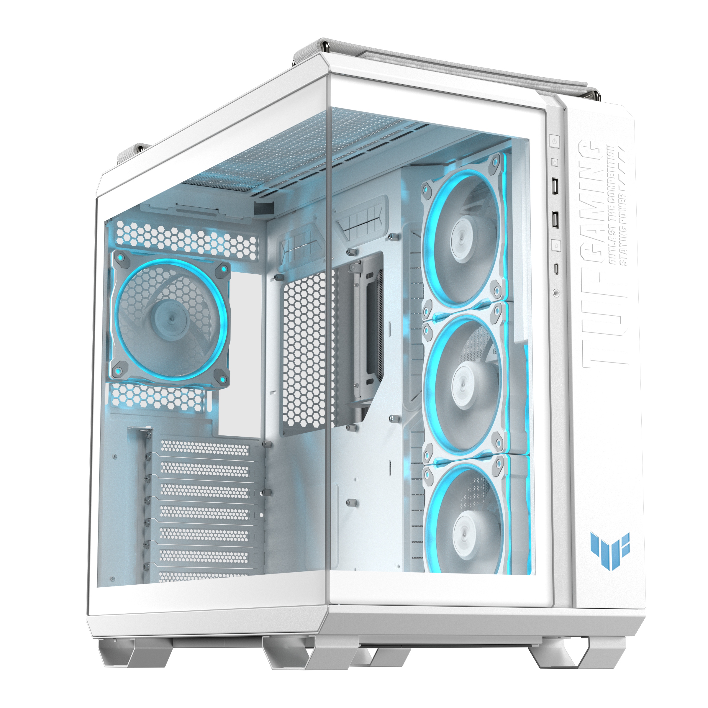 Počítačová Skriňa Asus Tuf Gaming GT502 Horizon White midi tower, biela