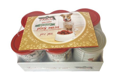Levně Falco krmivo mokré mix chutí 2,4 kg