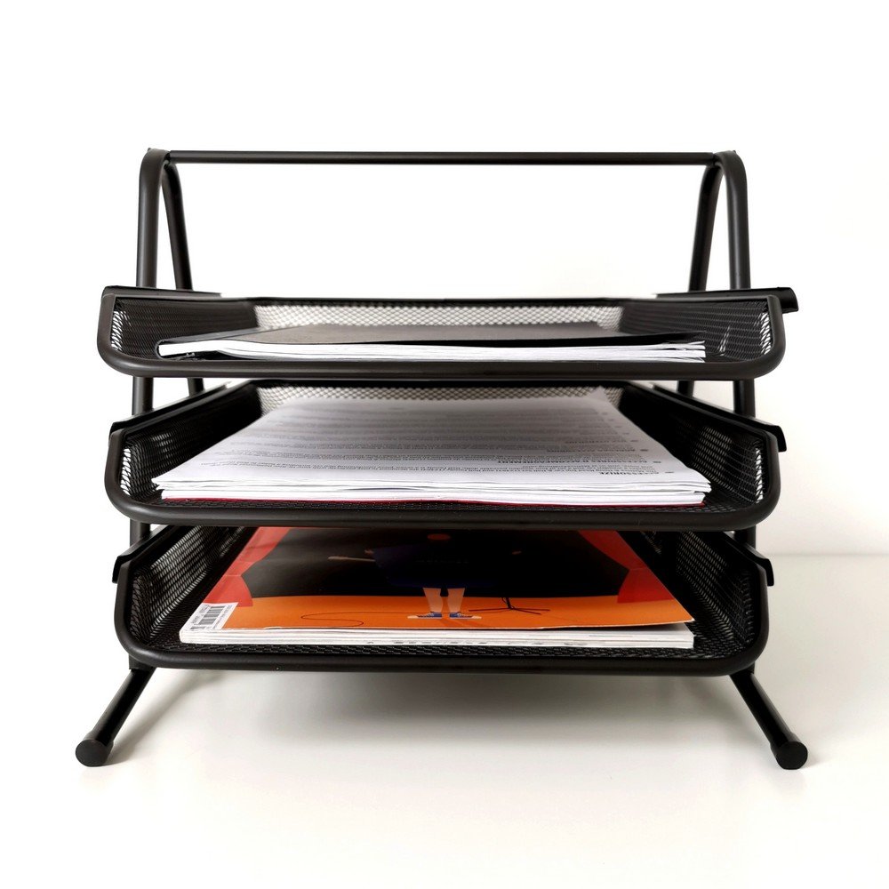 Zestaw na biurko 3 szuflady czarne Marka D.rect