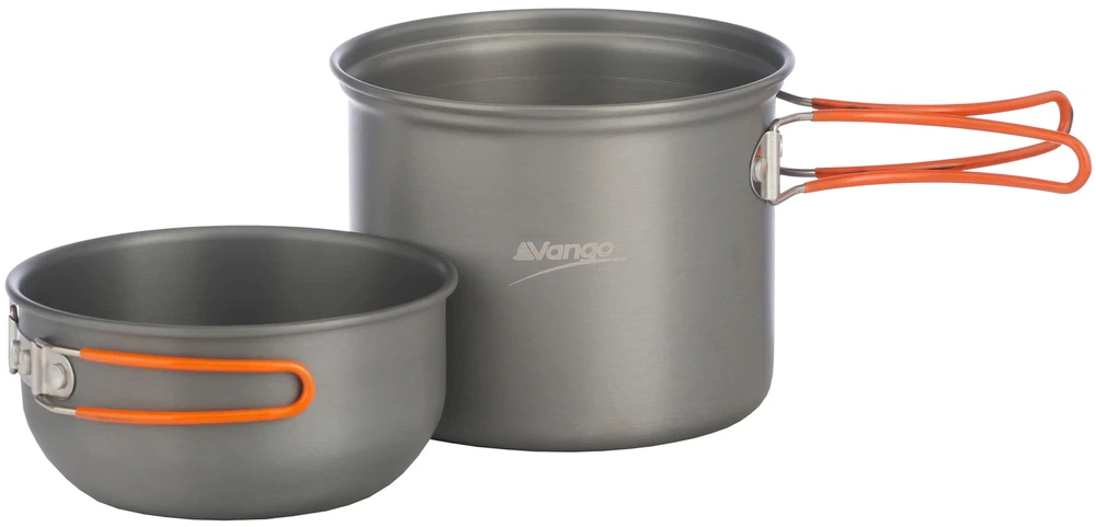 Sada turistického nádobí Vango Hard Anodised 1 Person Cook Kit šedá