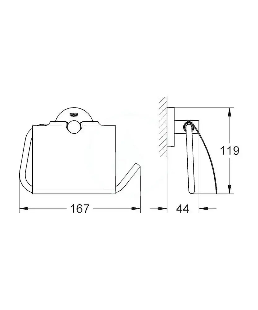 Uchwyt na papier Essentials Grohe Marka Grohe