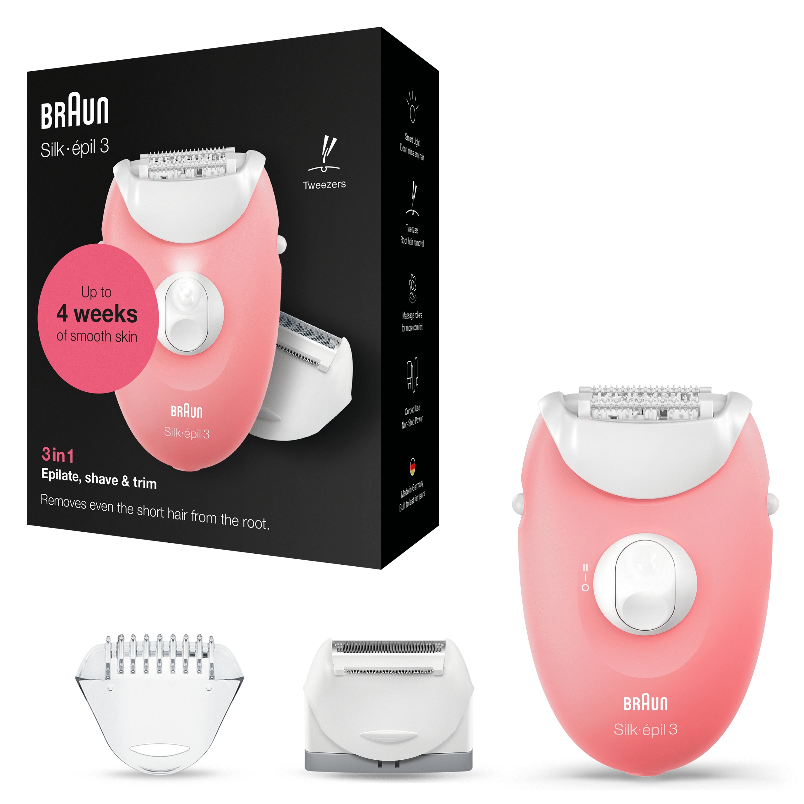 Depilátor Braun 3V1 Silk Epil 3 Se 3-277