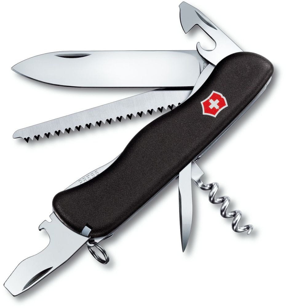 Nůž Victorinox Forester 111 mm 12 funkcí černý s pouzdro