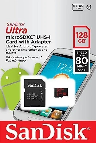 Karta pamięci Sd SanDisk microSDXC Ultra 128GB 128 Gb SDSQUNC-128G-GN6MA
