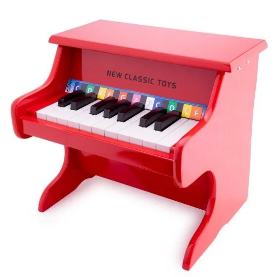 NEW CLASSIC TOYS PIANINO CZERWONE 18 KLAWISZY Marka New Classic Toys