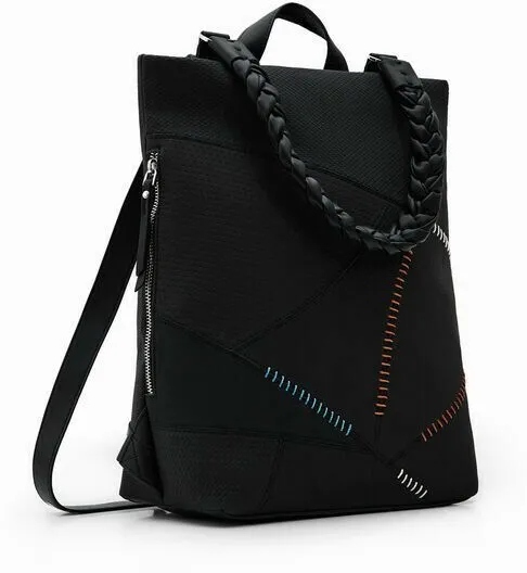 Desigual Plecak Electra Nerano A-4 czarny patchwork