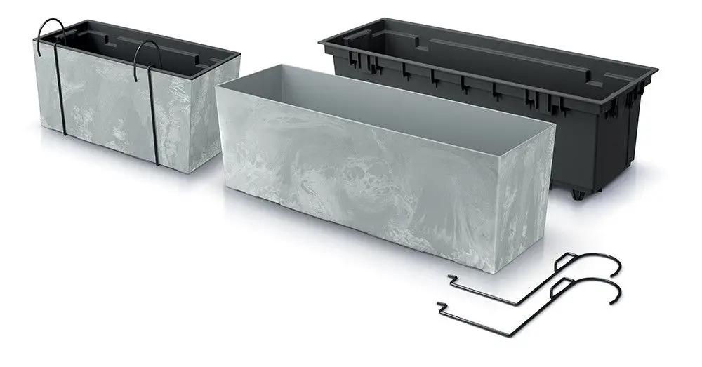 Doniczka balkonowa Urbi Beton Effect DUC400EW | Marengo — 15