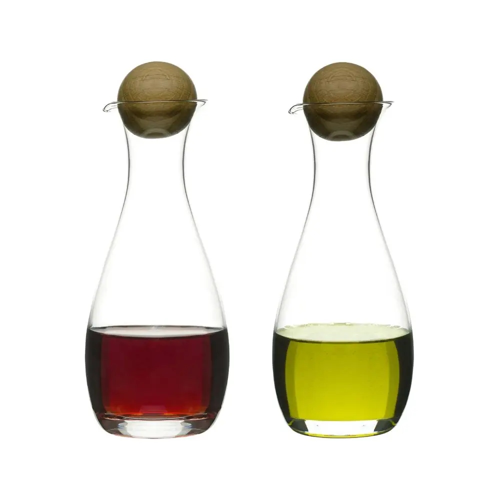 Láhev dávkovač 0,3 l 2 ks na ocet z mléčného oleje sklo elegantní Sagaform