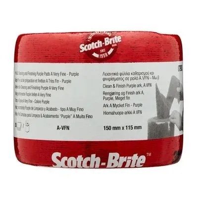 3M 07903 Scotch-Brite Abrazivní netkaná textilie fialová 115x150 mm