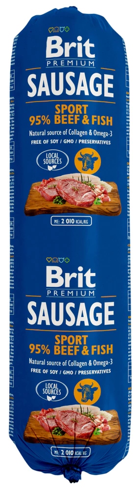 Brit Sausage Sport Beef &amp; Fish 12 x 800 g