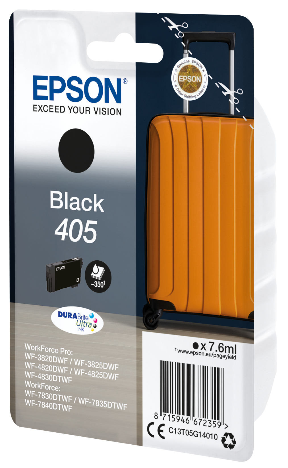 Tisk Epson Singlepack Black 405 DURABrite Ultra