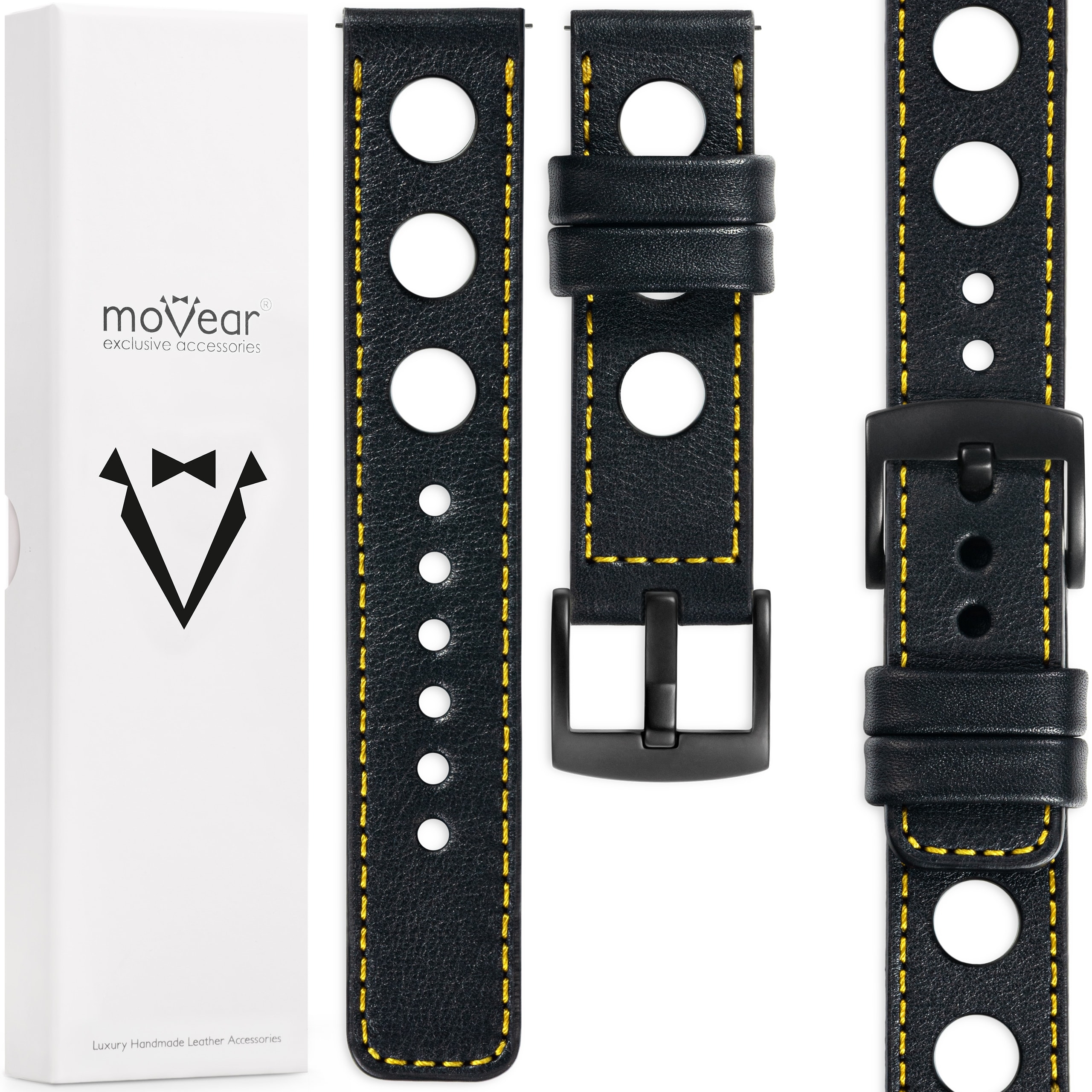 Pásek 26 mm pro prémiové kožené hodinky, exkluzivní, ručně vyrobený Movear