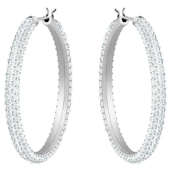 Swarovski Třpytivé kruhové náušnice Stone 5389432