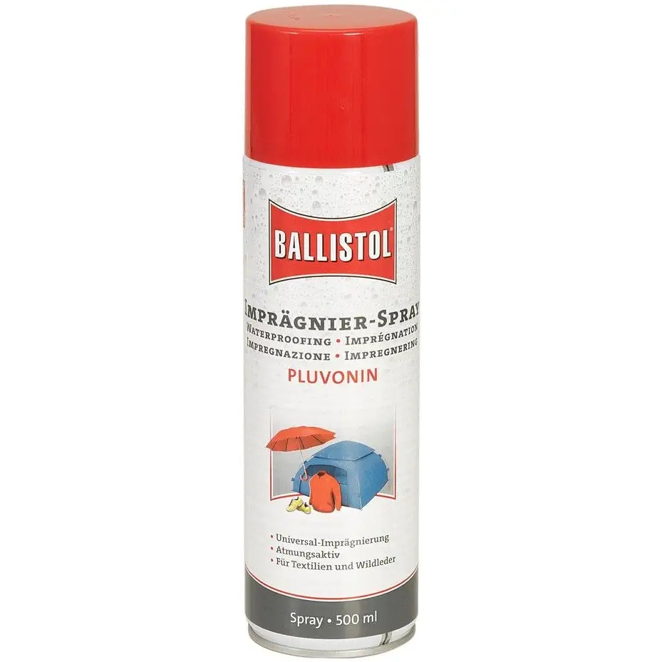 Impregnat Ballistol Spray 500ml wilgoć pleśń żagle sztormiaki buty namioty