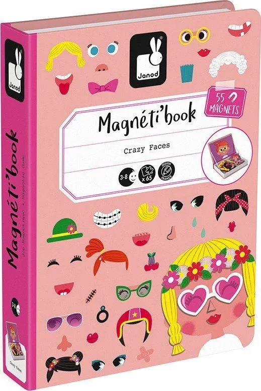 

Magnetyczna układanka Magnetibook śmieszne buzie