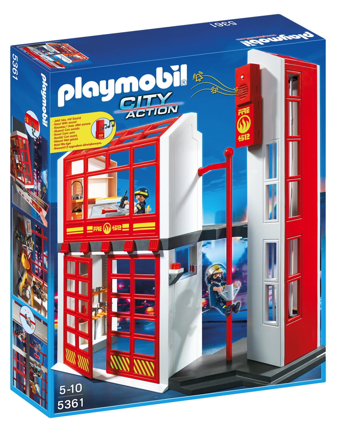 Playmobil 5361 Kwatera Straży Pożarnej Z Alarmem