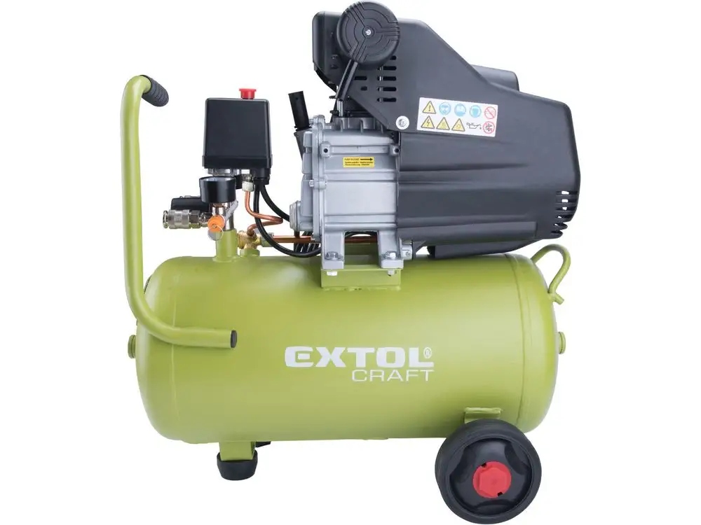 Olejový kompresor Extol Craft (418201) 1100W, prac. tlak 800kPa, nádoba 24l