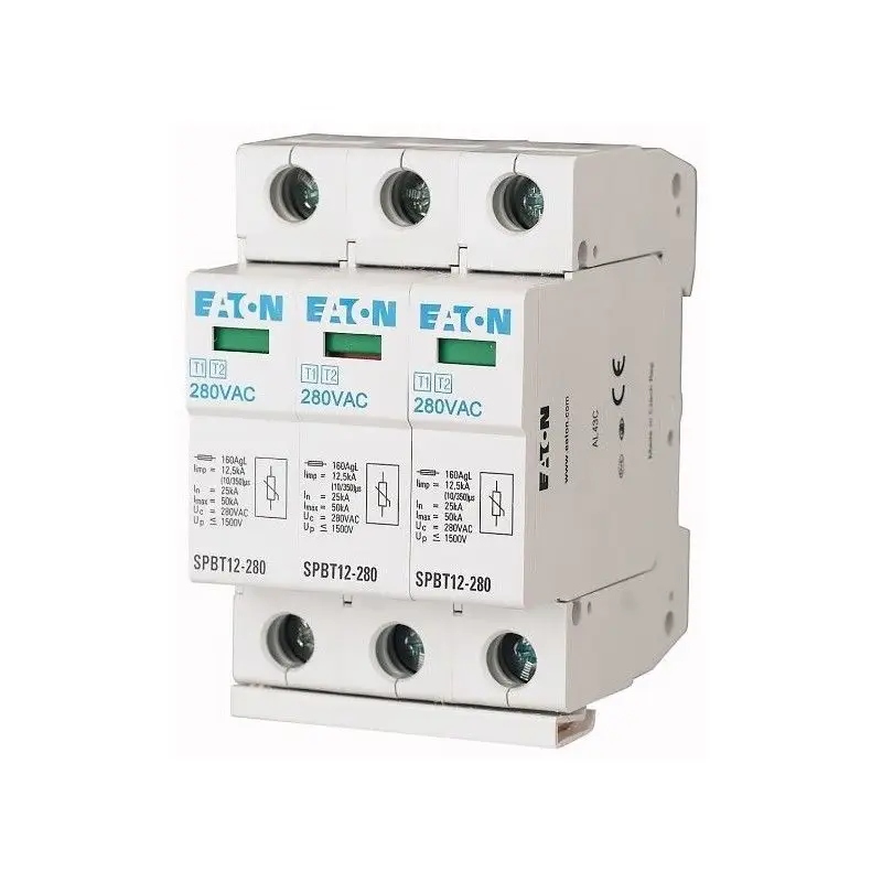 Eaton Omezovač přepětí Typ T1+T2 3P 12,5kA SPBT12/280/3 158330