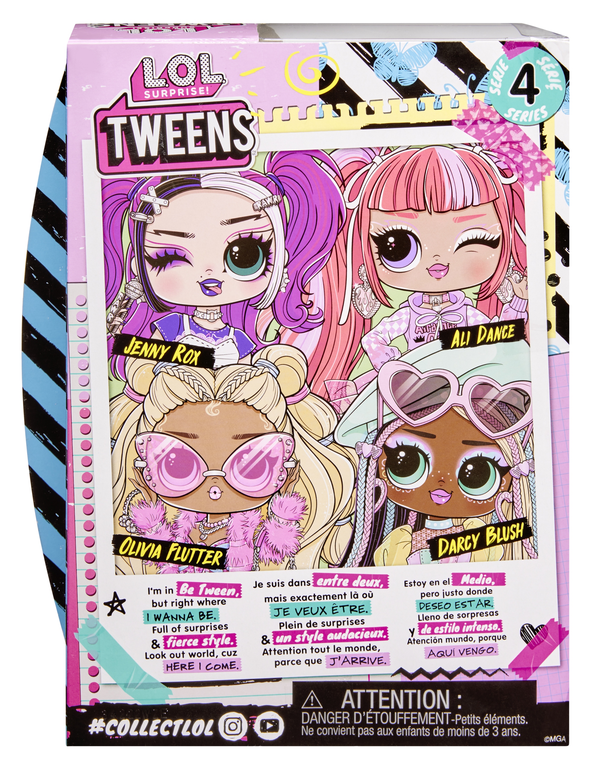 LALKA LOL SUPRISE OLIVIA FLUTTER MOTYLE Materiał plastik tkanina